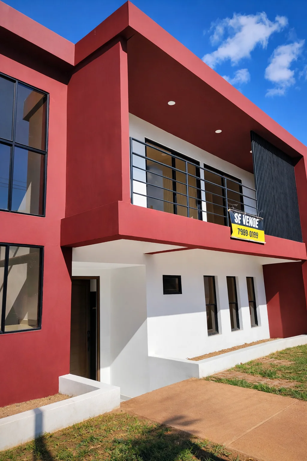 Fachada de vivienda en Residencial Sinaí
